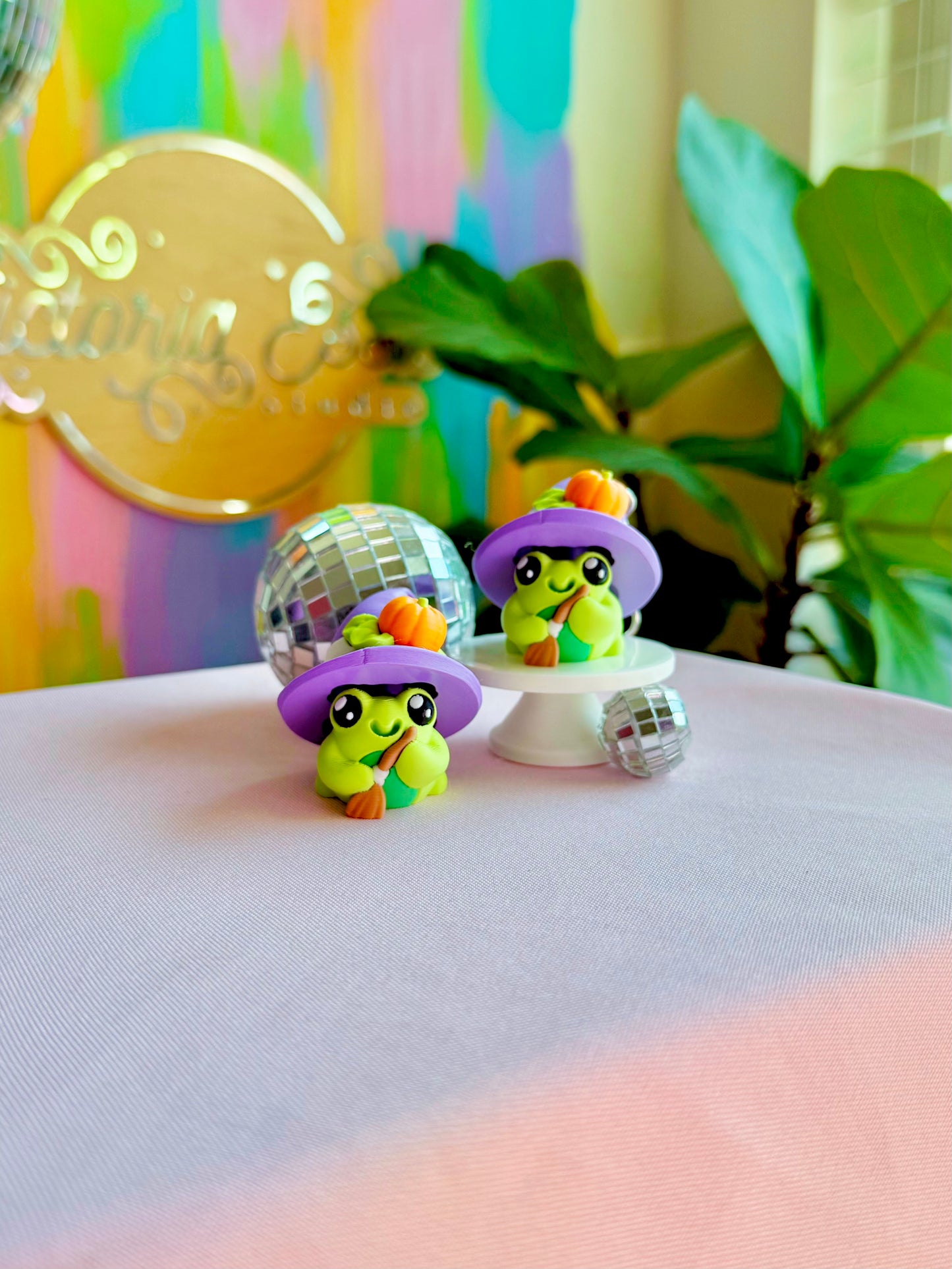 Witchy Frog Clicker Keychain