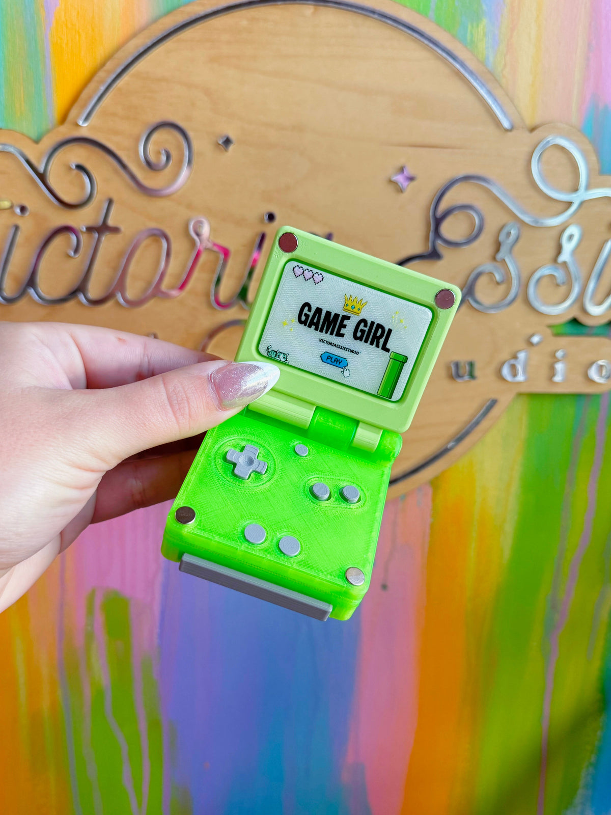 Gamegirl 3-Clicker Keychain