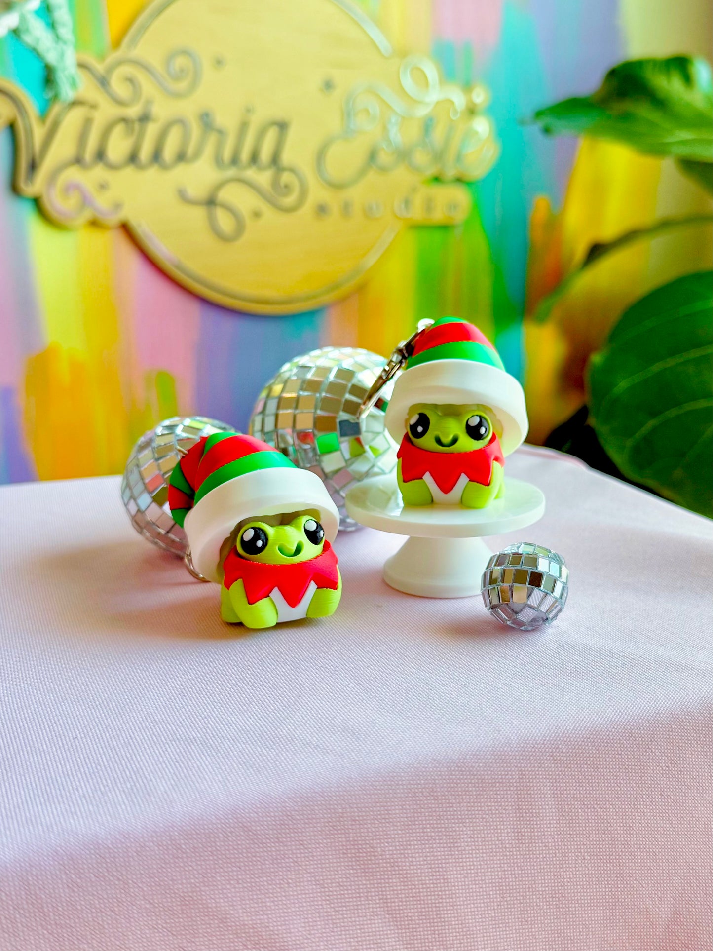 Elf Frog Clicker Keychain