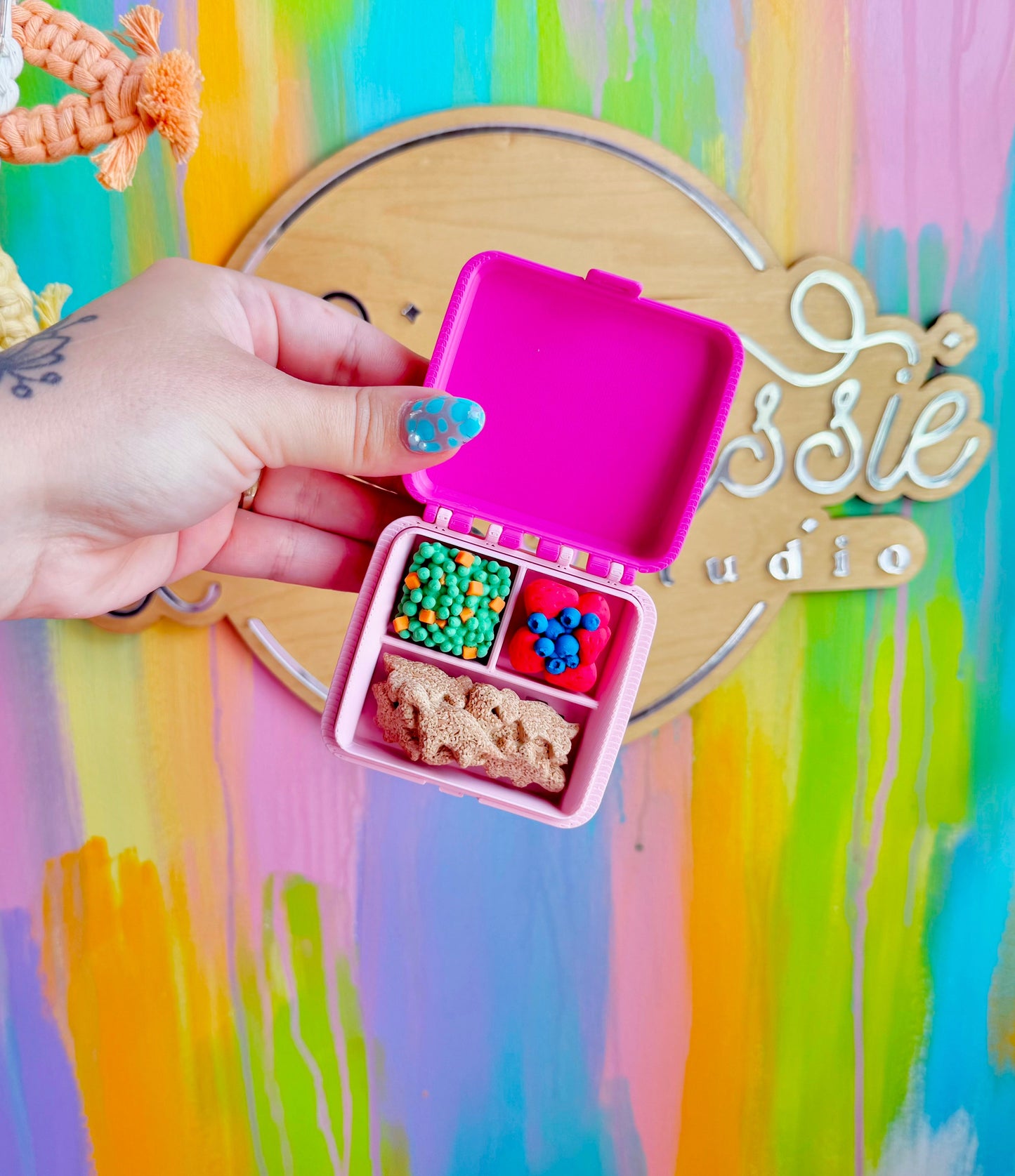 Lunch Box and Thermos Clicker Keychains