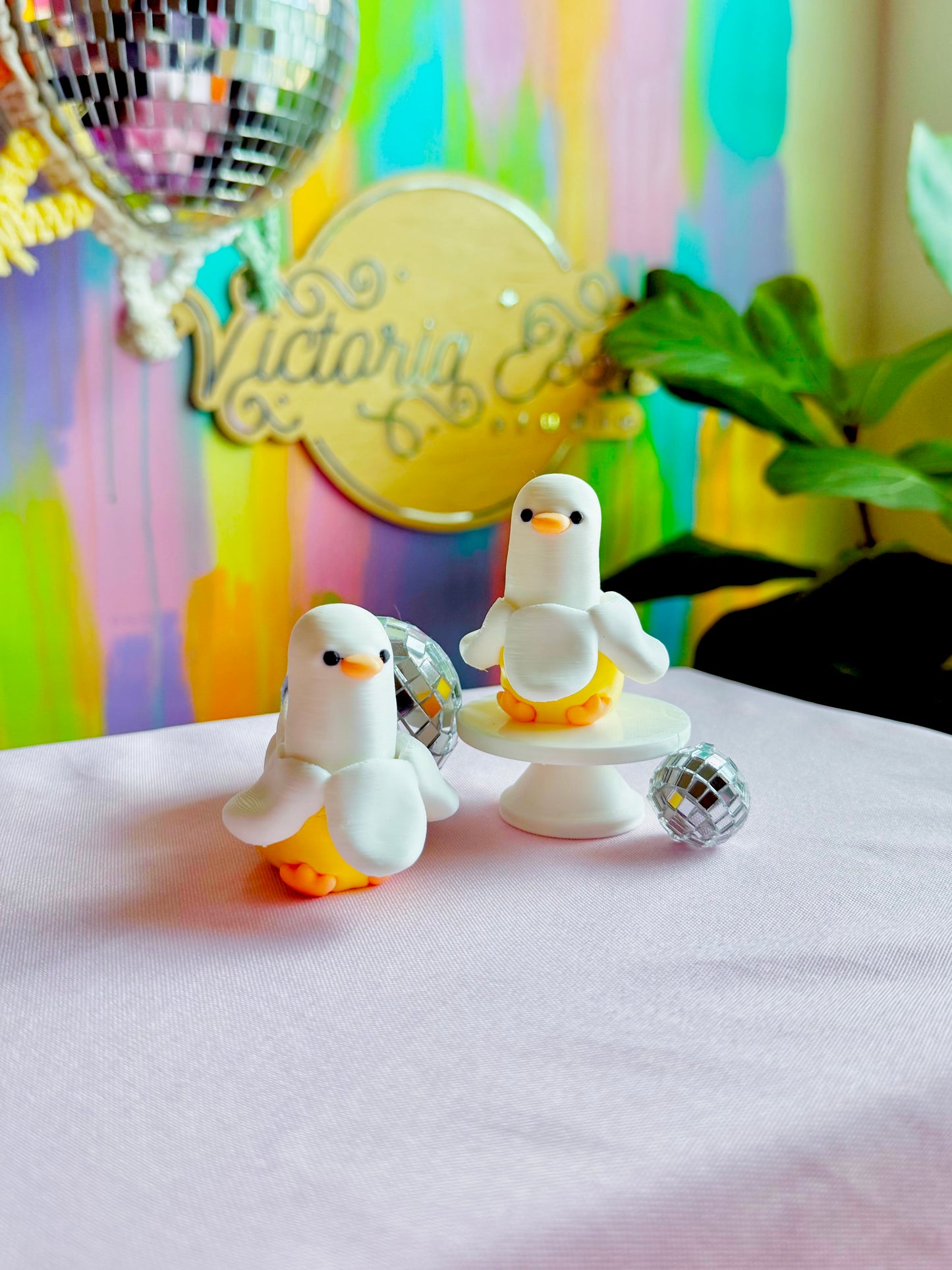 Banana Duck Clicker Keychain