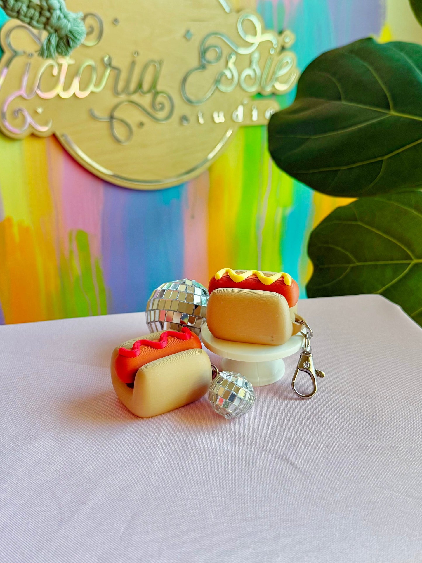 Hotdog Clicker Keychain