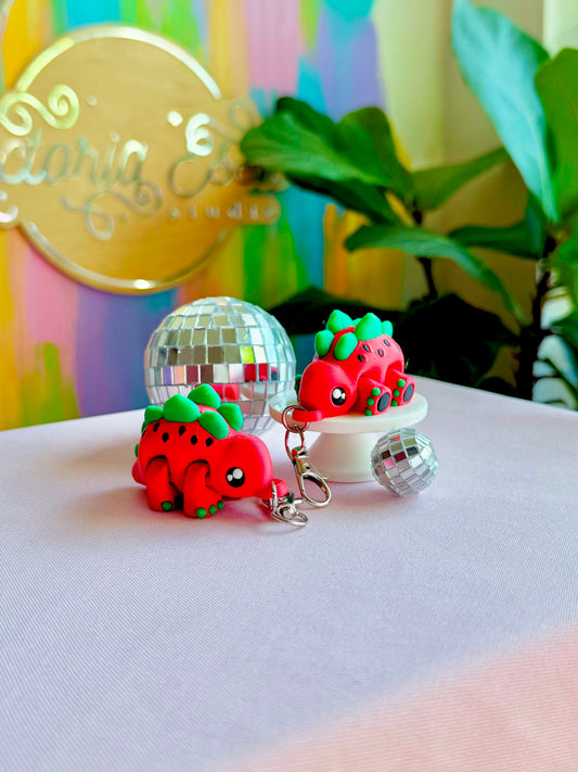 Watermelon Dino Flexi Keychain