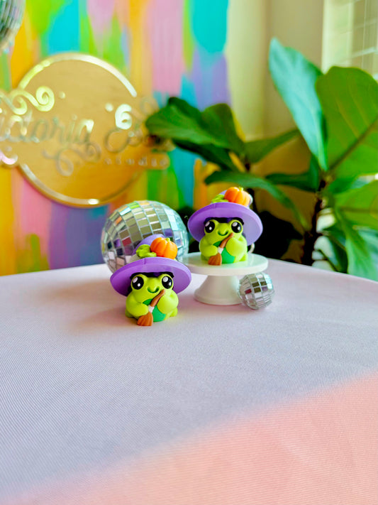 Witchy Frog Clicker Keychain
