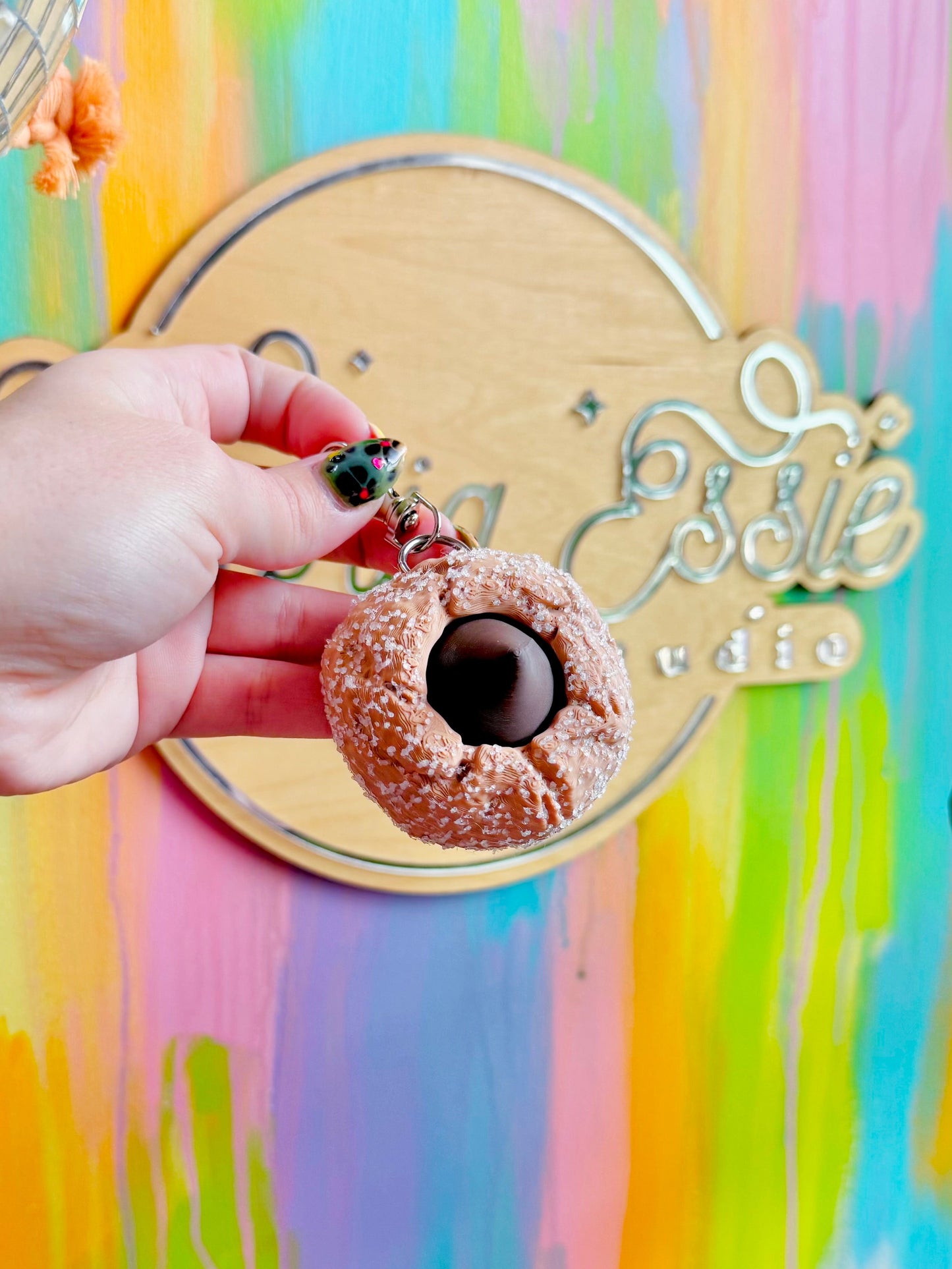 Peanut Butter Blossom Clicker Keychain