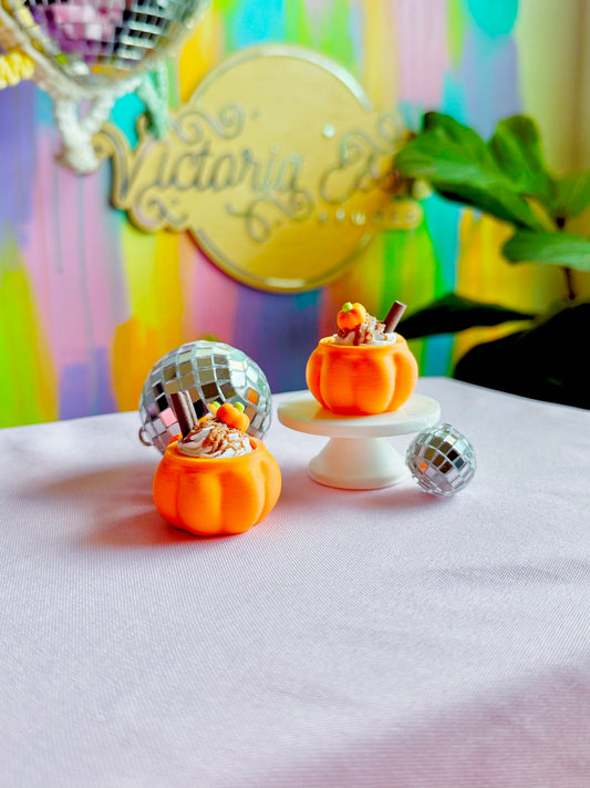 Pumpkin Spice Latte Clicker Keychain