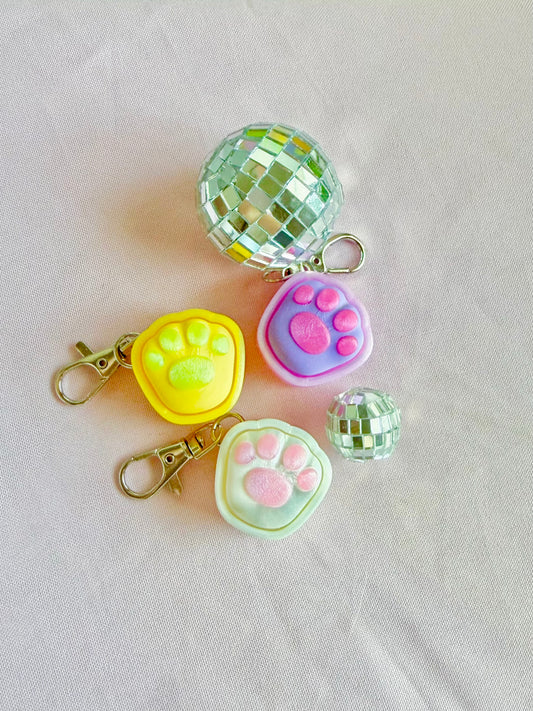 Mini Cat Paw Clicker Keychain