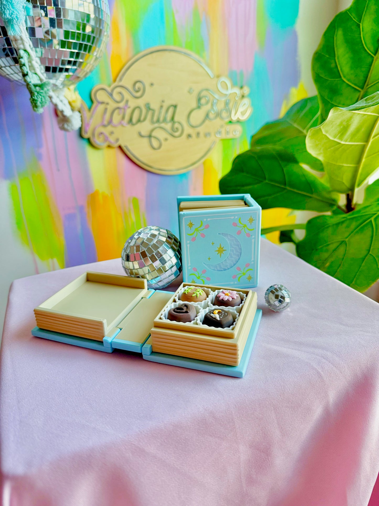 Chocolate Book Box Fidget Clicker