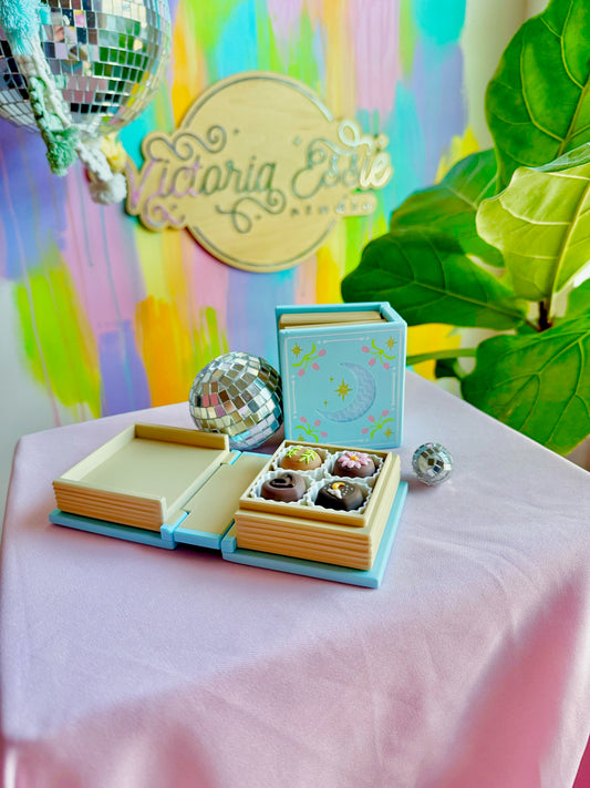 Chocolate Book Box Fidget Clicker