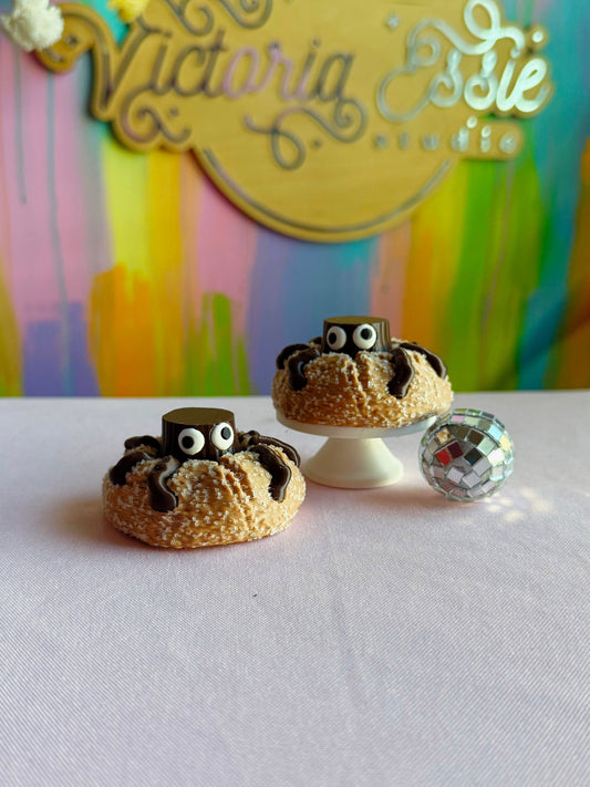 Spider Peanut Butter Cookie Clicker Keychain