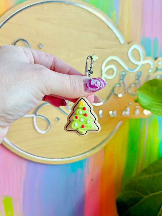 Christmas Tree Sugar Cookie Clicker Keychain