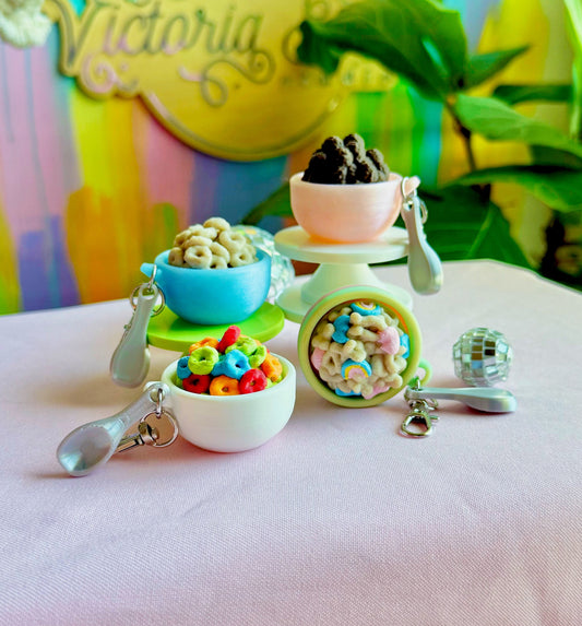 Cereal Bowl Clicker Keychain