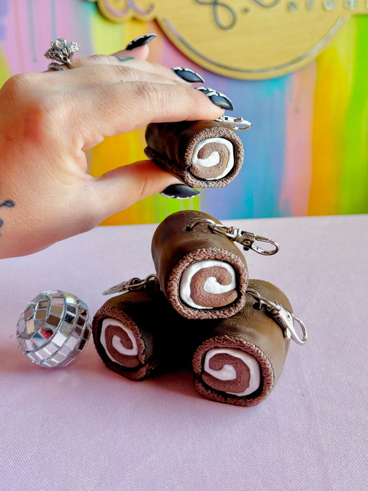 Swiss Roll 2-Clicker Keychain