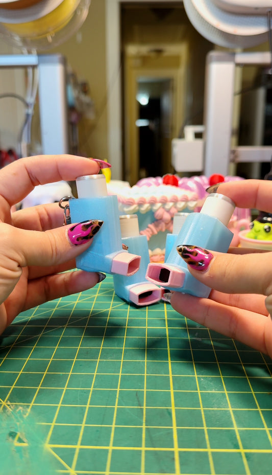 Inhaler Clicker Keychain