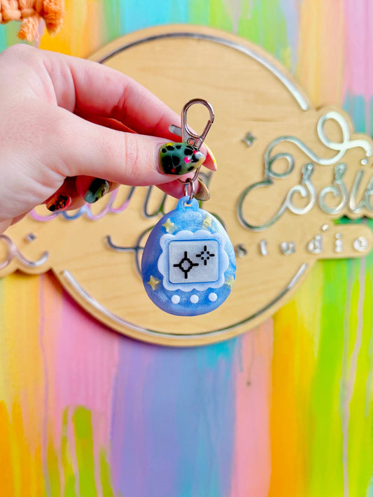 Glow Y2K Game Clicker Keychain