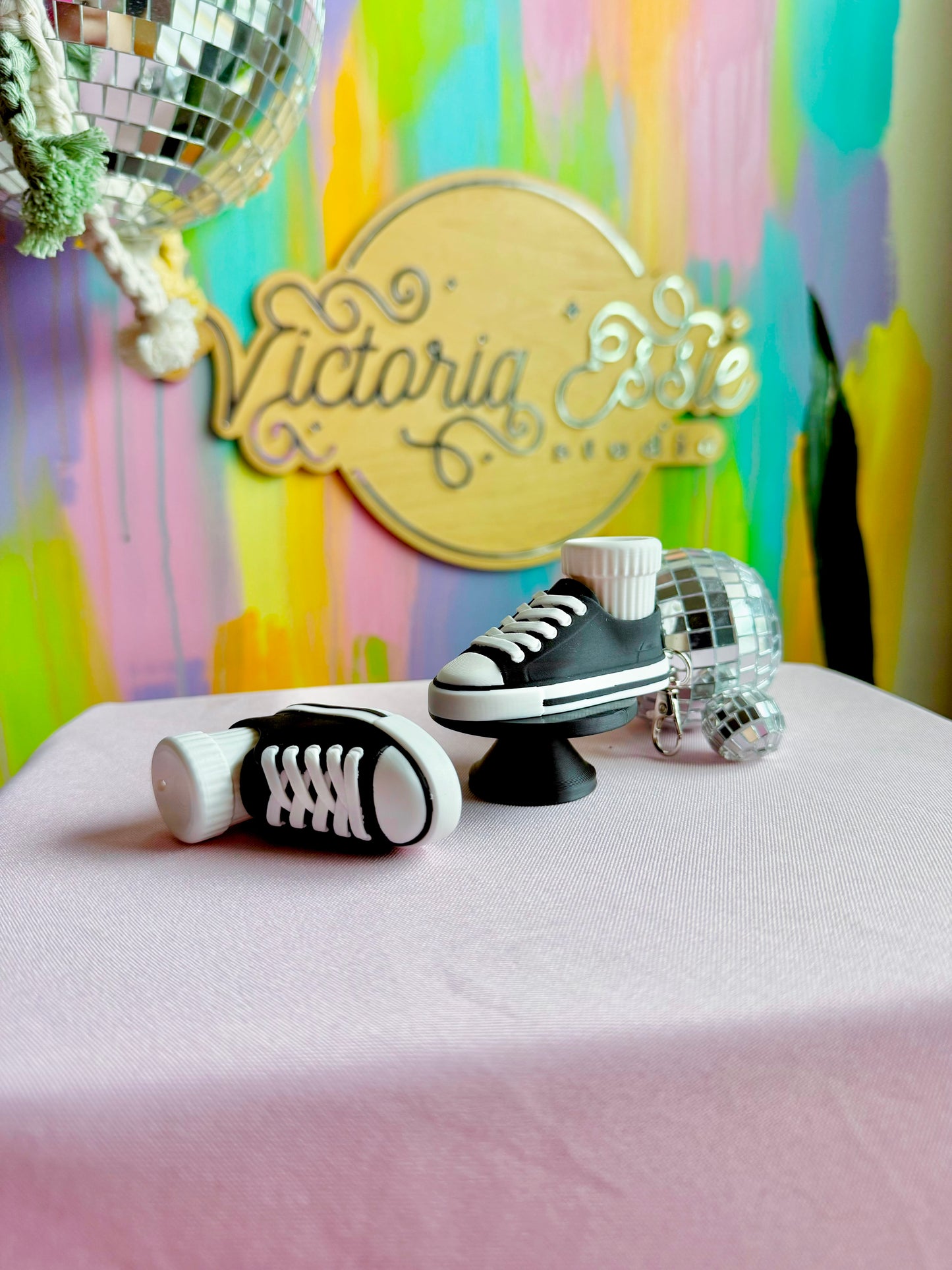 Emo Shoe Clicker Keychain
