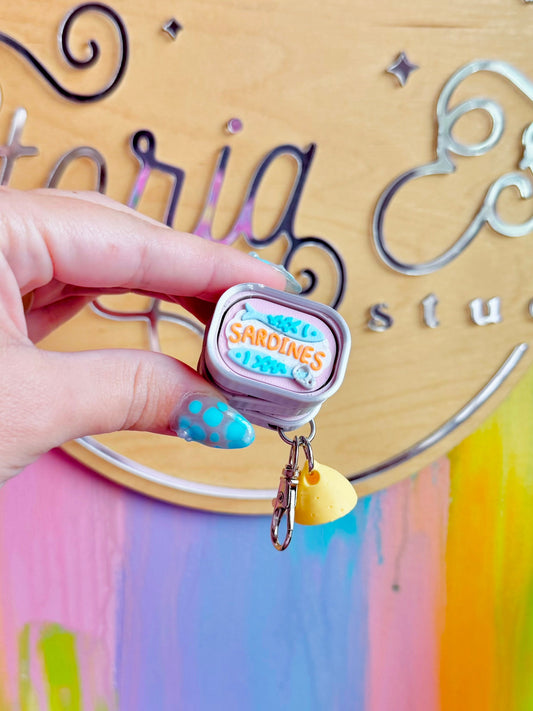 Mini Sardine Clicker Keychain