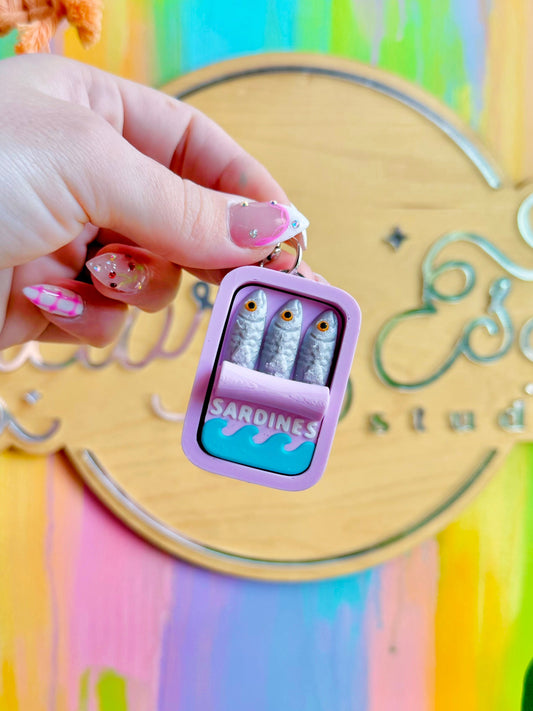 Mini Sardine Clicker Keychain