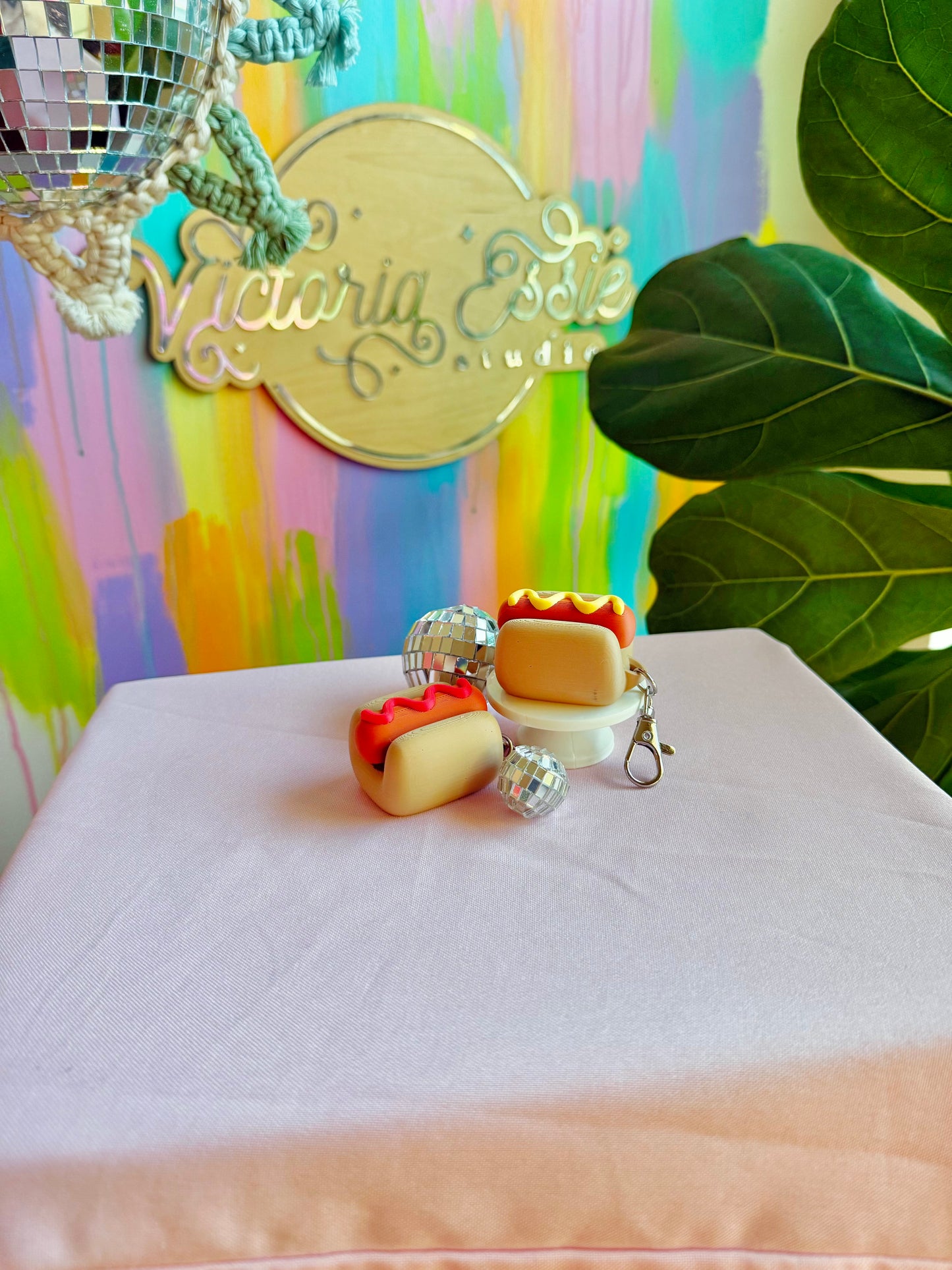 Hotdog Clicker Keychain