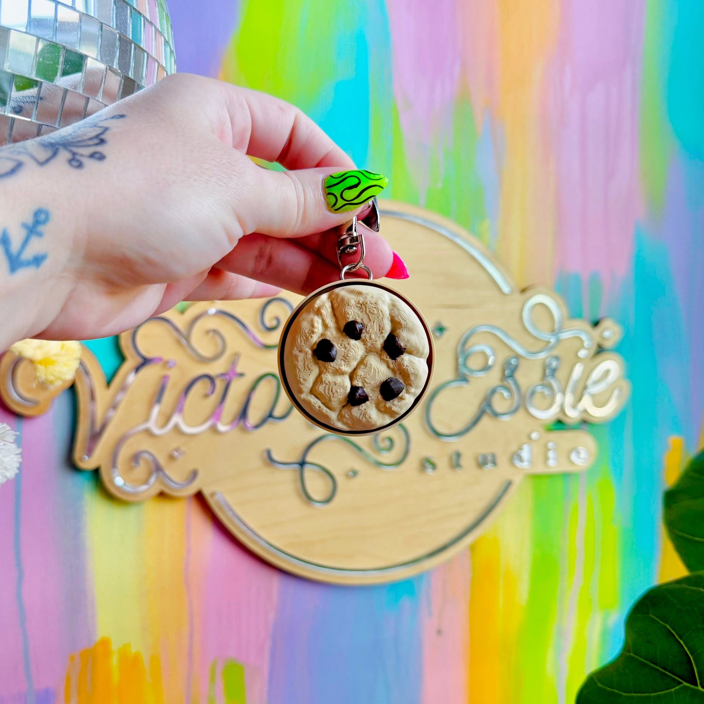Chocolate Chip Cookie Clicker Keychain