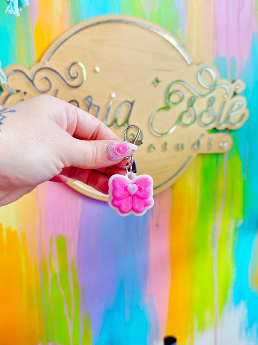 Bow Mini Clicker Keychain