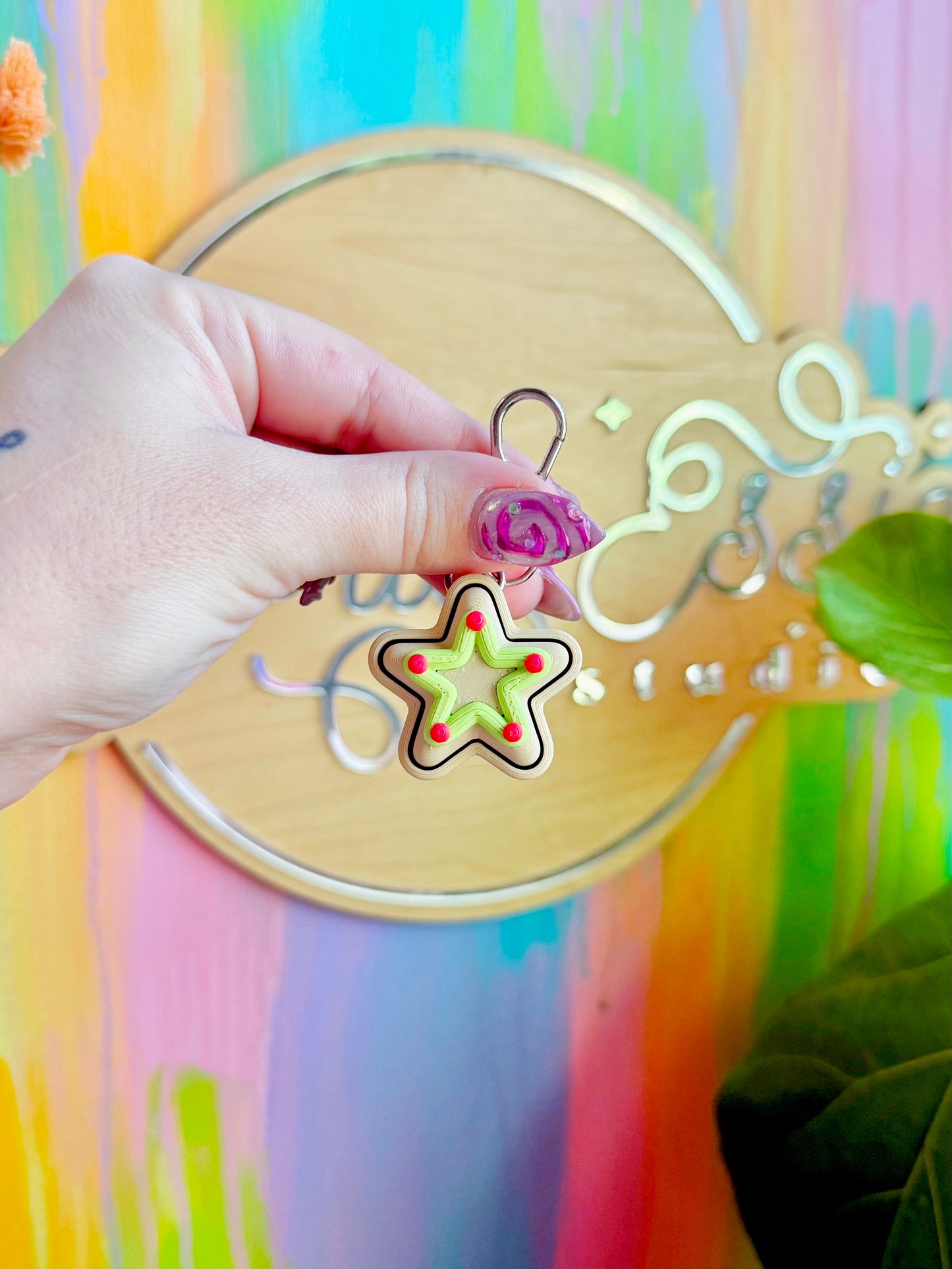 Star Sugar Cookie Clicker Keychain