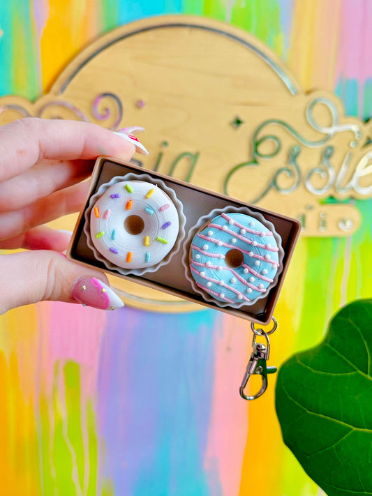 Mixed Donut Box Clicker Keychain