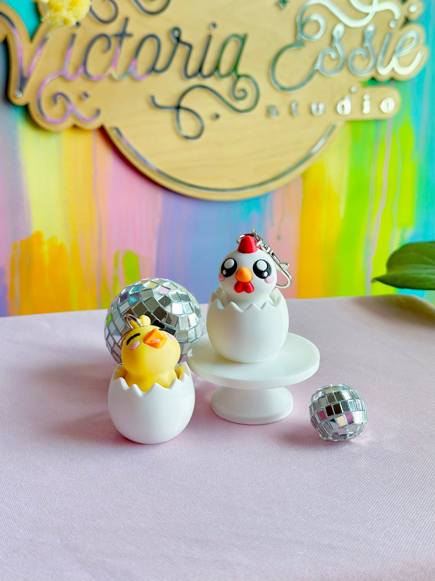 Hatchling Clicker Keychain