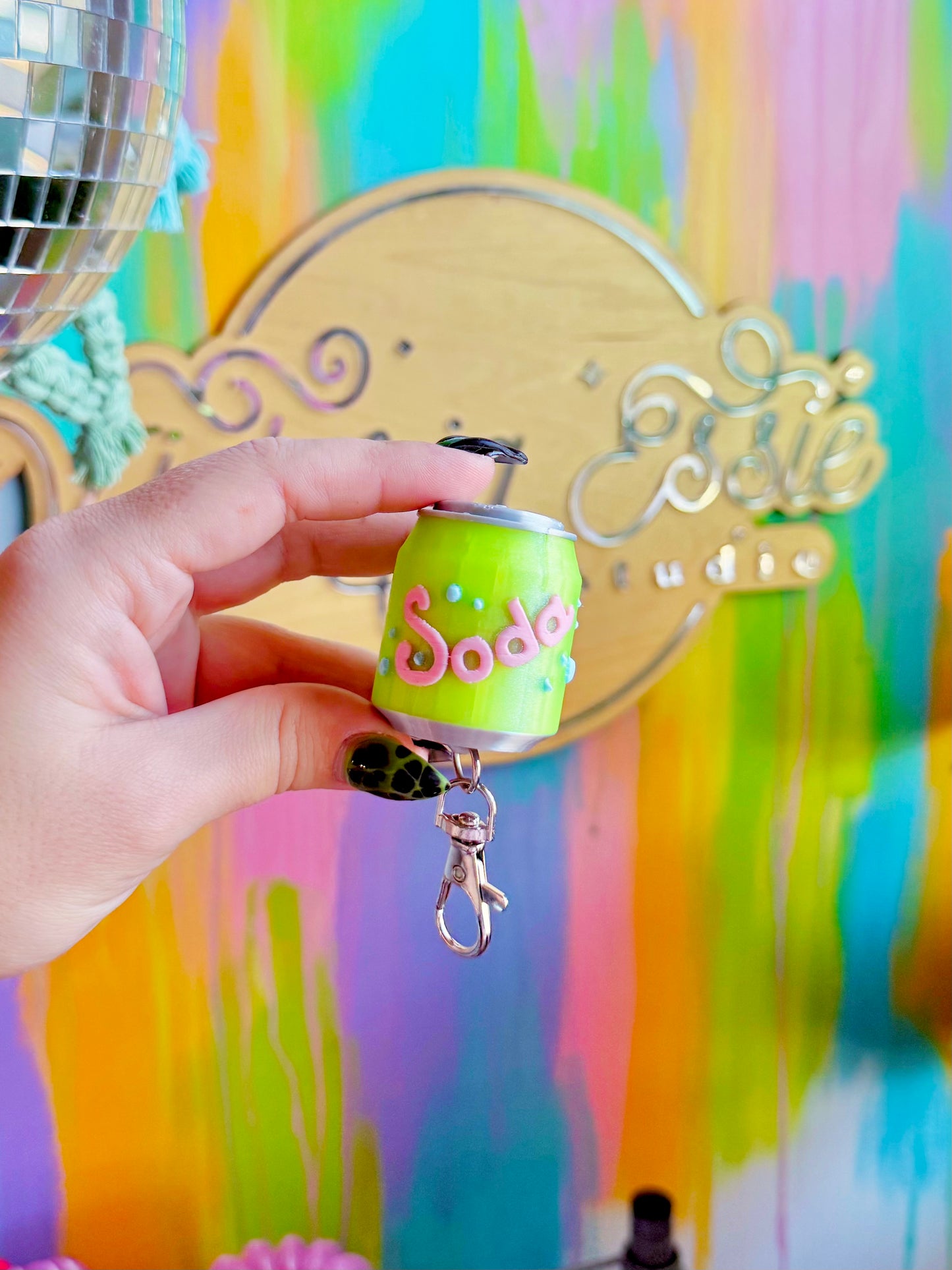 Soda Pop Clicker Keychain