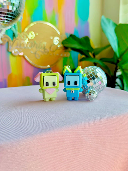8bit Pet Clicker Keychain