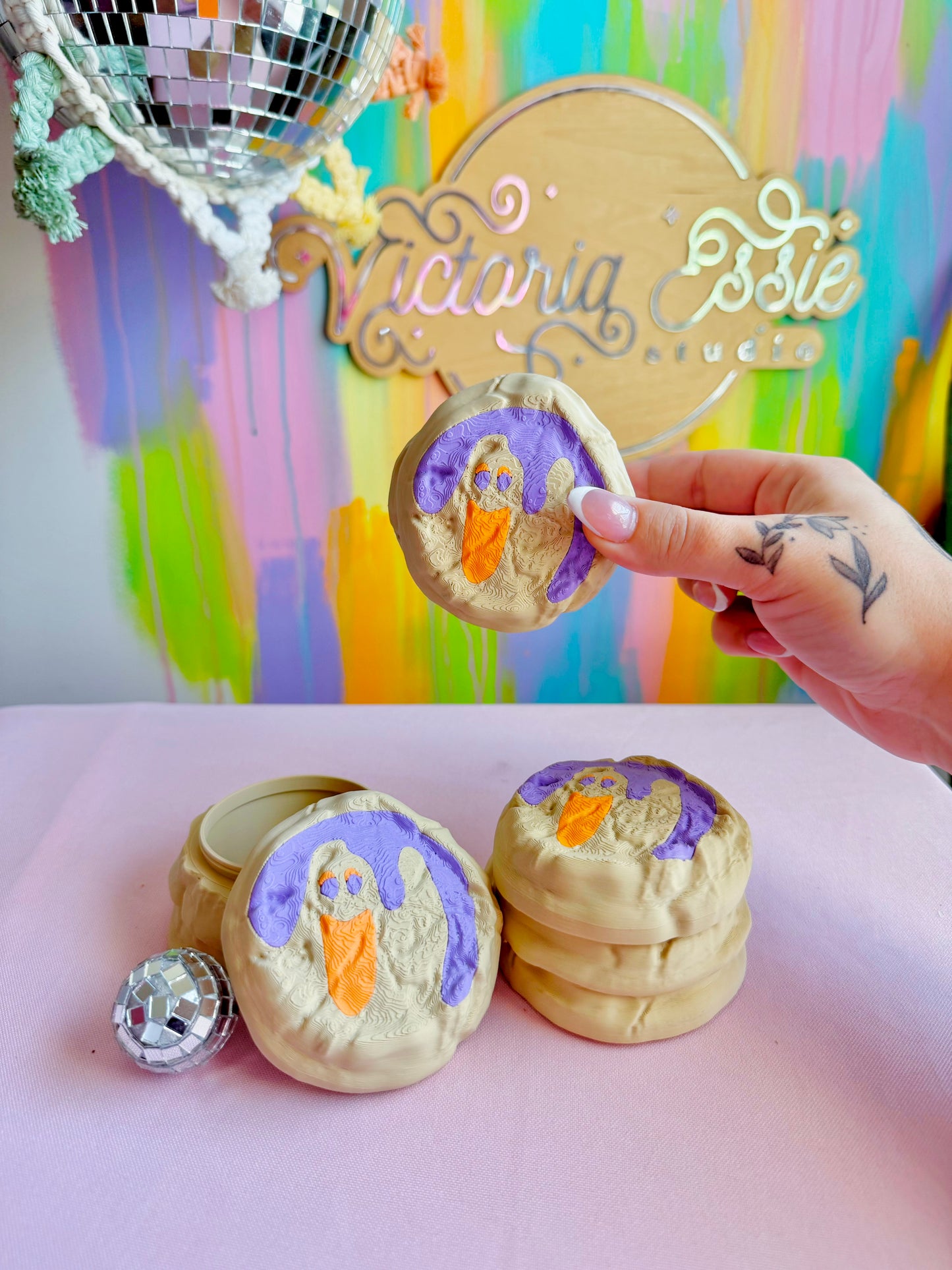 Ghost Cookie Pill Container