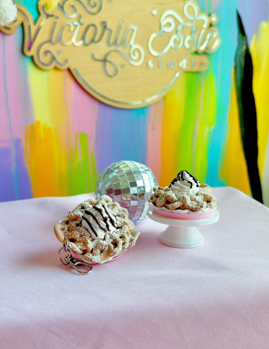Funnel Cake Clicker Keychain