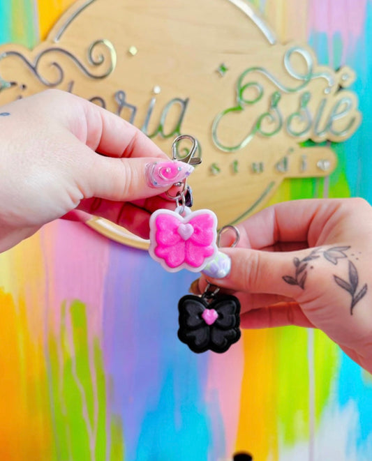 Bow Mini Clicker Keychain