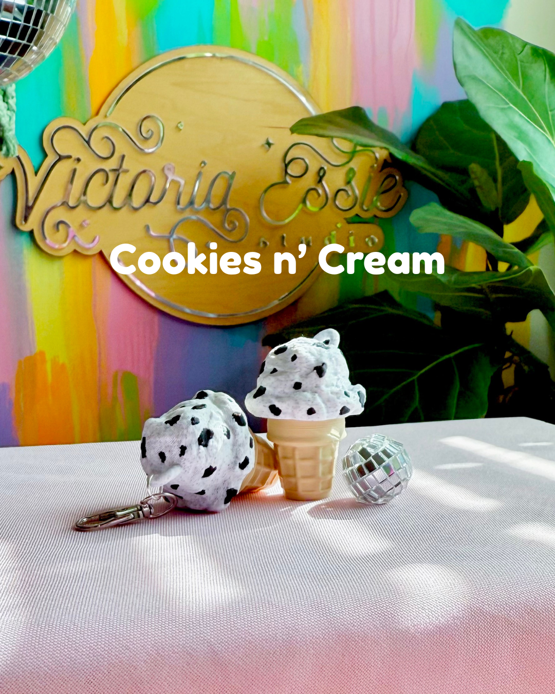 Ice Cream Clicker Keychain
